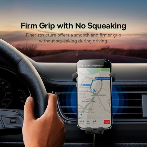 Автодержатель с БЗУ Baseus Stable Gravitational Car Mount Pro 15W (Air Outlet Version) (SUWX03)