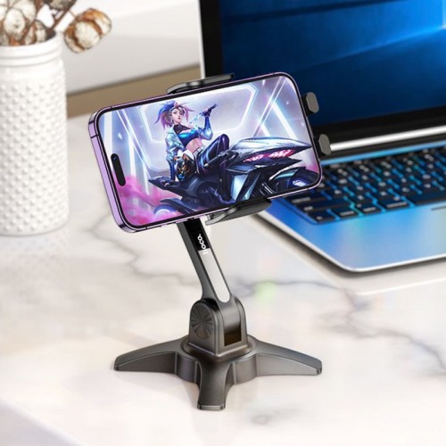 Настільний тримач для телефону Hoco HD3 Joy push-type Black