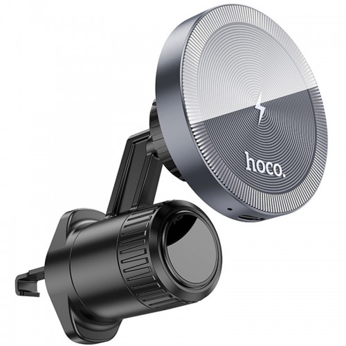 Автодержатель с БЗУ Hoco HW6 Vision metal magnetic (air outlet)