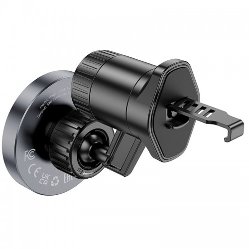 Автодержатель с БЗУ Hoco HW6 Vision metal magnetic (air outlet)