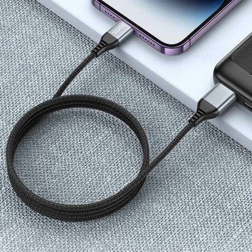 Дата кабель Hoco U128 Viking 2in1 USB/Type-C to Lightning (1m)