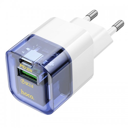 МЗП Hoco C131A Platium PD30W+QC3.0 + Type-C to Lightning