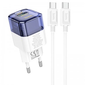 СЗУ Hoco C131A Platium PD30W+QC3.0 + Type-C to Type-C