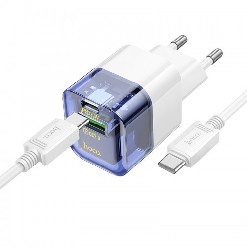 МЗП Hoco C131A Platium PD30W+QC3.0 + Type-C to Type-C