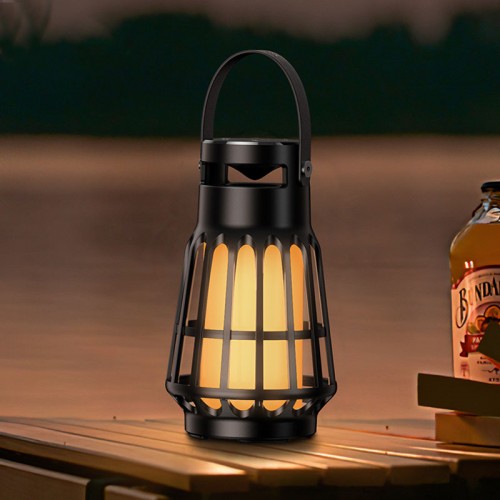 Bluetooth Колонка Hoco BS61 Wild fun outdoor campinh light Black