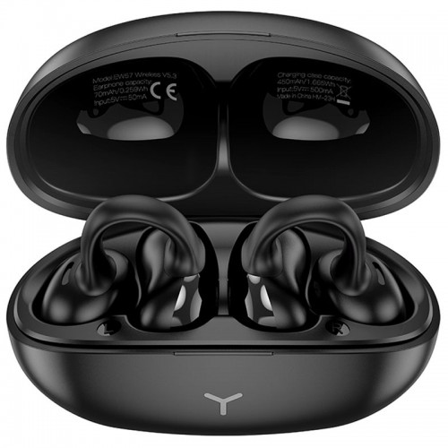 Беспроводные TWS наушники Hoco EW57 Auspicious clip-on Black