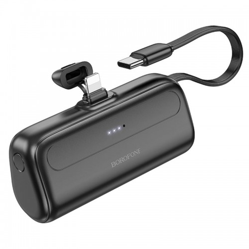 Power Bank BOROFONE BJ41 Pocket with cable 5000 mAh Black
