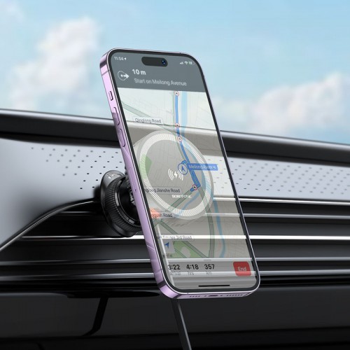 Автодержатель с БЗУ Borofone BH207 Mona retractable (air outlet)
