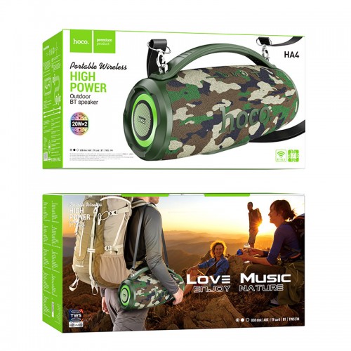 Bluetooth колонка Hoco HA4 Surge outdoor Khaki