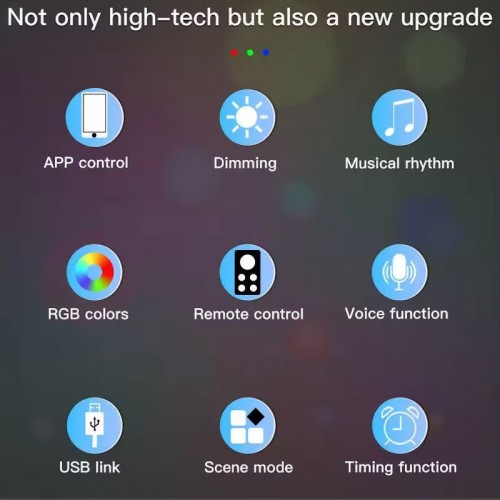 Напольная угловая LED лампа RGB SAL-005B 120cm Bluetooth USB with app