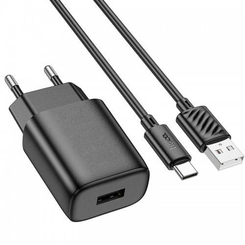 МЗП Hoco C134A Solid 1USB-A 12W + Type-C