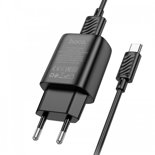 МЗП Hoco C134A Solid 1USB-A 12W + Type-C