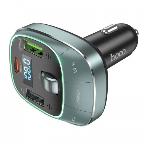 АЗУ FM модулятор HOCO E76 Pole PD45W+QC3.0