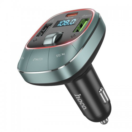 АЗУ FM модулятор HOCO E76 Pole PD45W+QC3.0