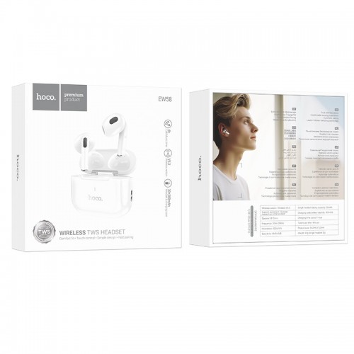 Беспроводные TWS наушники Hoco EW58 White