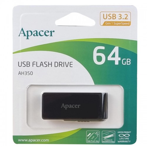 Флеш накопичувач Apacer USB 3.2 AH350 64Gb