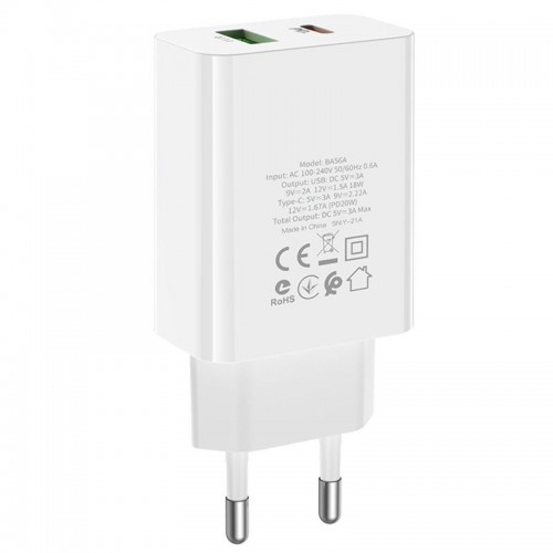 МЗП Borofone BA56A Lavida PD20W/QC3.0 USB+Type-C