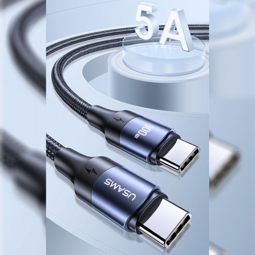 Дата кабель USAMS US-SJ525 U71 Type-C to Type-C PD 100W (2m)