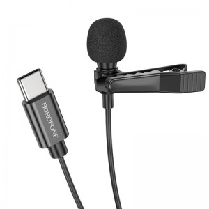 Микрофон Borofone BFK11 Elegant lavalier Type-C (2m)