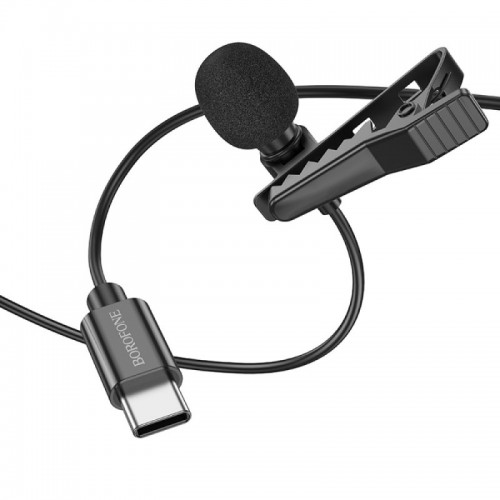 Микрофон Borofone BFK11 Elegant lavalier Type-C (2m)