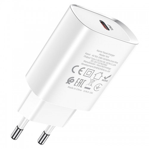 МЗП HOCO N14 PD 20W 1Type-C + Type-C to Lightning