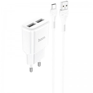 СЗУ HOCO C88A (2USB/2.4A) + Type-C