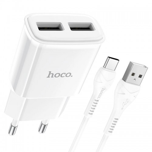 МЗП HOCO C88A (2USB/2.4A) + Type-C