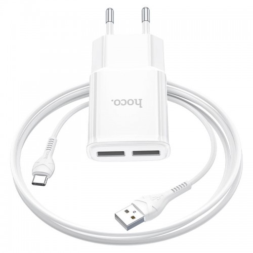 МЗП HOCO C88A (2USB/2.4A) + Type-C