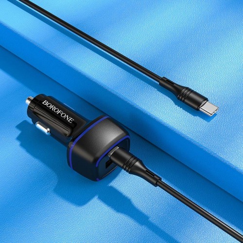 АЗУ Borofone BZ14A PD20W+QC3.0 (1Type-C/1USB/3A) + Type-C to Type-C