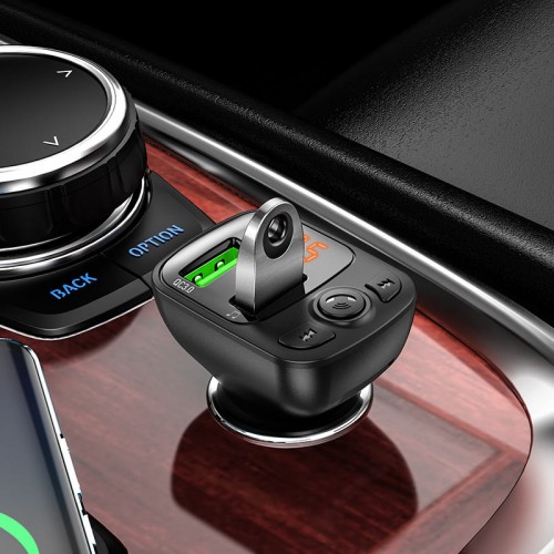 АЗУ FM модулятор Borofone BC41 Eminency QC3.0