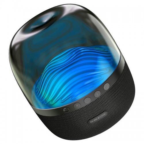 Bluetooth Колонка Borofone BP8 Glazed colorful luminous Black