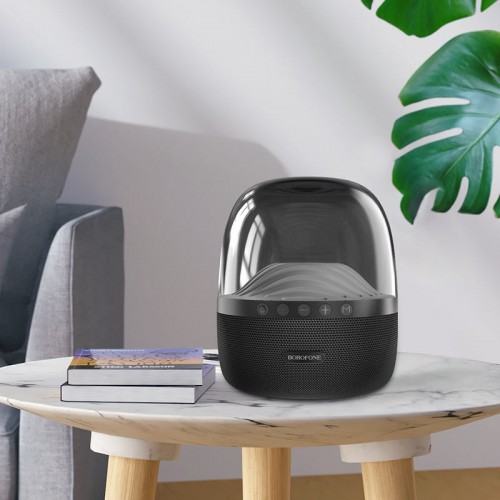 Bluetooth Колонка Borofone BP8 Glazed colorful luminous Black
