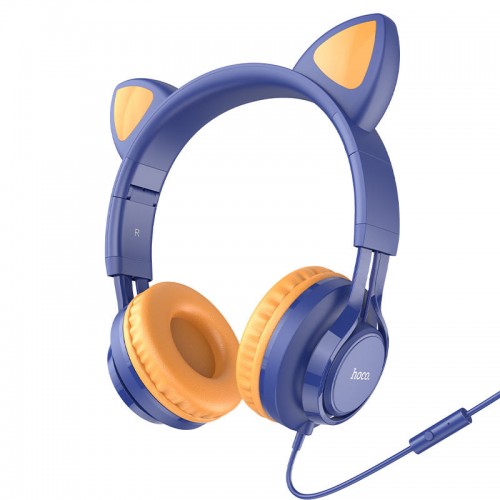 Накладные наушники Hoco W36 Cat ear (3.5mm/1.2m)