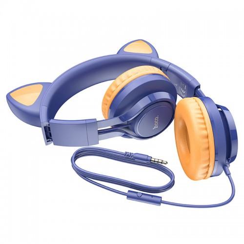 Накладные наушники Hoco W36 Cat ear (3.5mm/1.2m)