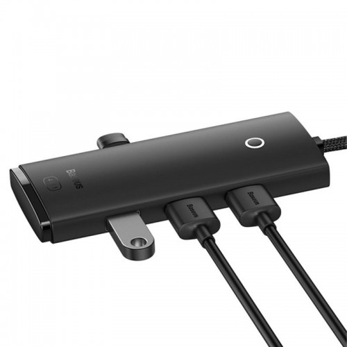 Переходник HUB Baseus Lite Series 4-Port USB-A HUB Adapter (USB-A to USB 3.0*4) 25cm (WKQX)