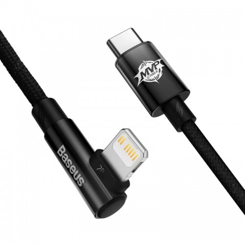 Дата кабель Baseus MVP 2 Elbow-shaped Type-C to Lightning 20W (1m) (CAVP000201)