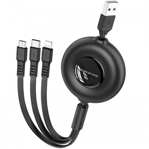 Дата кабель Borofone BX74 USB to 3in1 (1m)