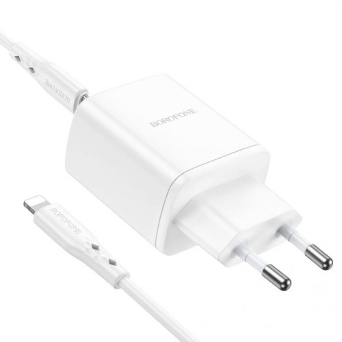 МЗП Borofone BN9 PD35W (2Type-C) + Type-C to Lightning