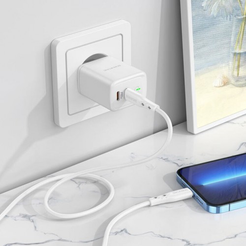МЗП Borofone BN9 PD35W (2Type-C) + Type-C to Lightning