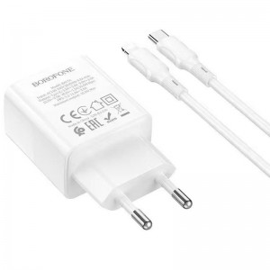 СЗУ Borofone BA77A PD30W+QC3.0 + Type-C + Lightning