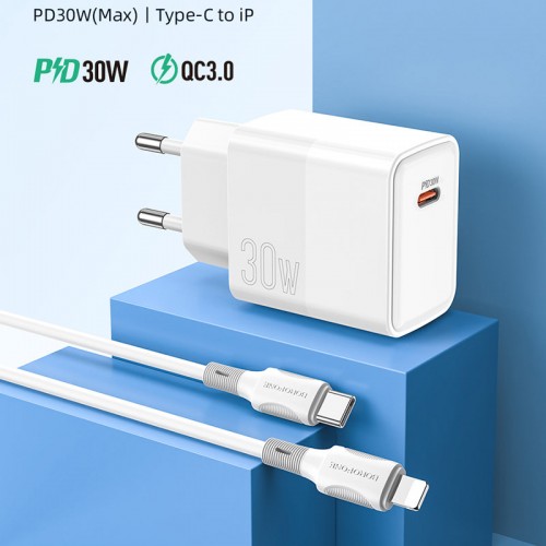 МЗП Borofone BA77A PD30W+QC3.0 + Type-C + Lightning