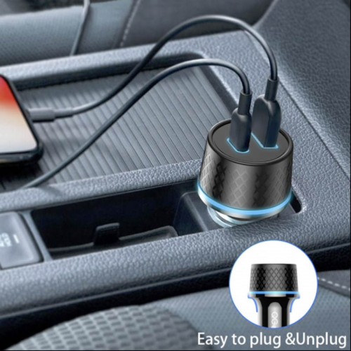 АЗП Borofone BZ21 Brilliant 48W PD30W+QC3.0 (1Type-C/1USB) + Type-C to Lightning