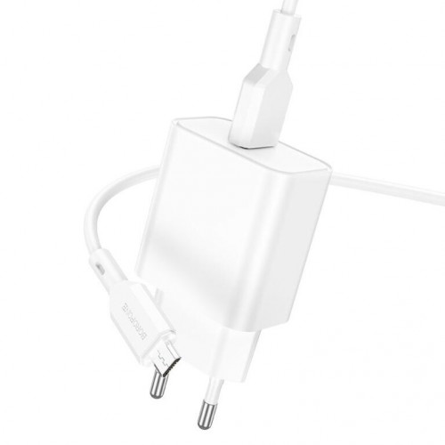 СЗУ Borofone BA72A Spring QC3.0 USB to MicroUSB