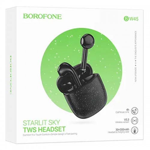 Беспроводные TWS наушники BOROFONE BW45 Black