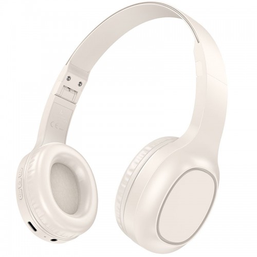 Накладні бездротові навушники Hoco W46 Charm Milky White