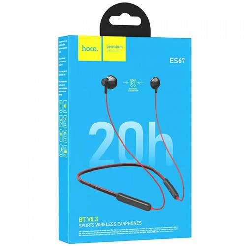 Навушники Bluetooth Hoco ES67 Perception neckband Red