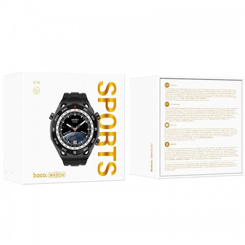 Смарт-часы Hoco Smart Watch Y16 Black