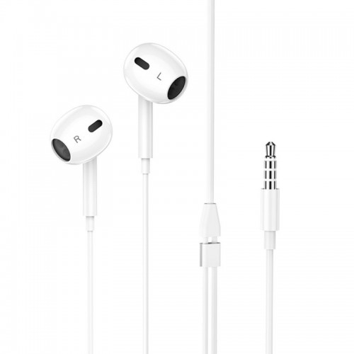 Стерео наушники Hoco M101 Max (3.5mm/1.2m) White