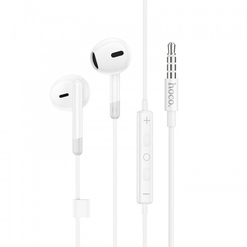Стерео навушники Hoco M109 Pure joe (3.5mm/1.2m) White