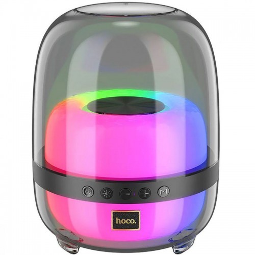 Bluetooth Колонка Hoco BS58 Crystal colorful luminous Black
